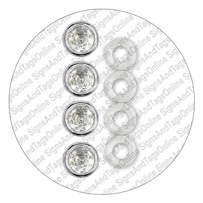 License Plate Fastener Caps