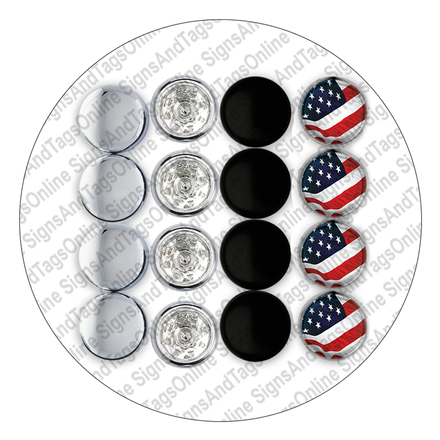 License Plate Fastener Caps