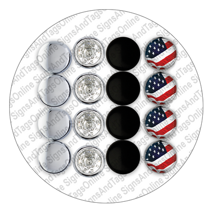 License Plate Fastener Caps