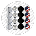 License Plate Fastener Caps