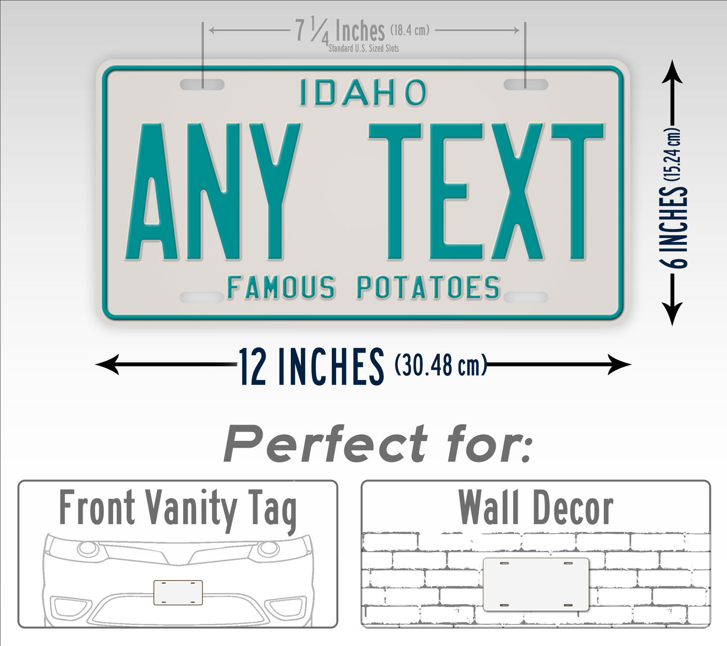 Personalized 1975-1982 Idaho State Custom License Plate