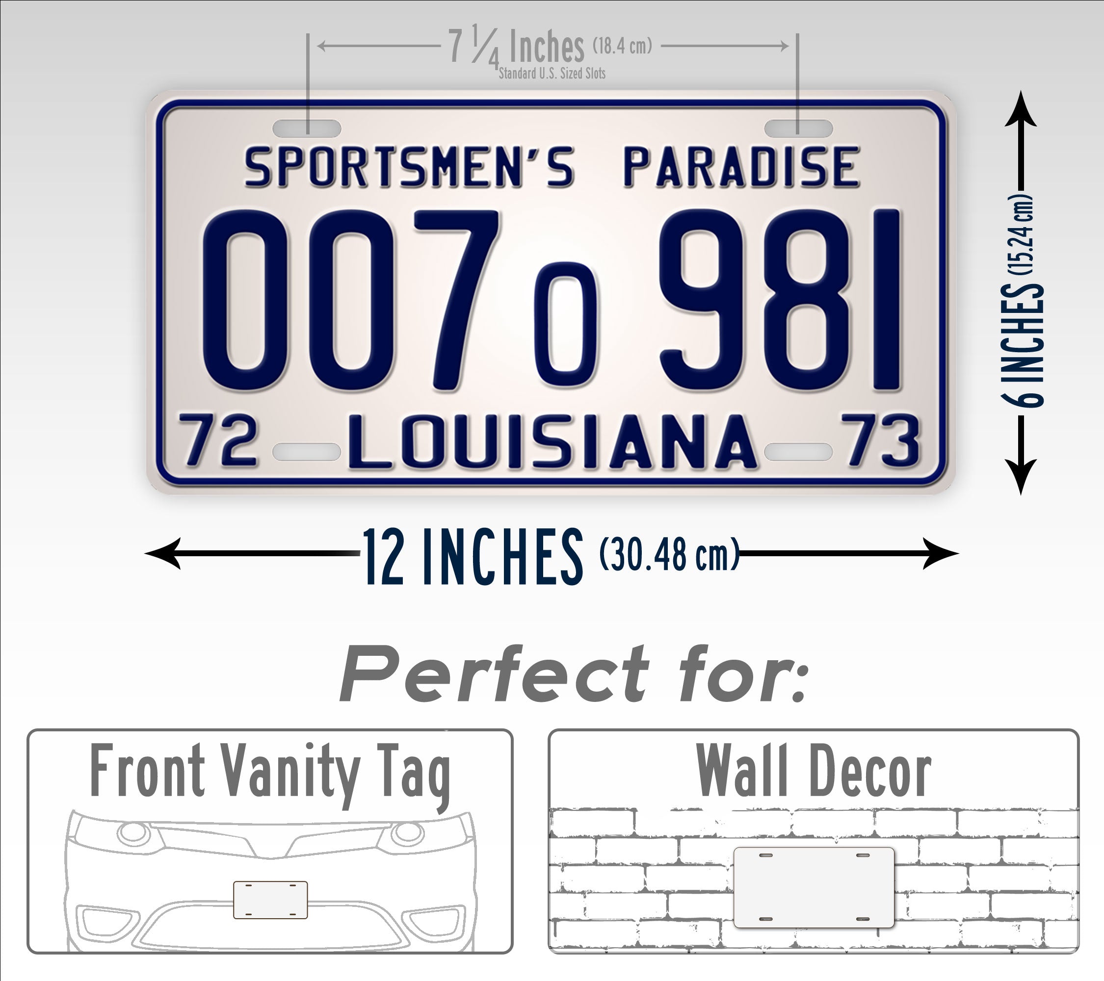 JAws Sportsmens Paradise Louisiana License Plate