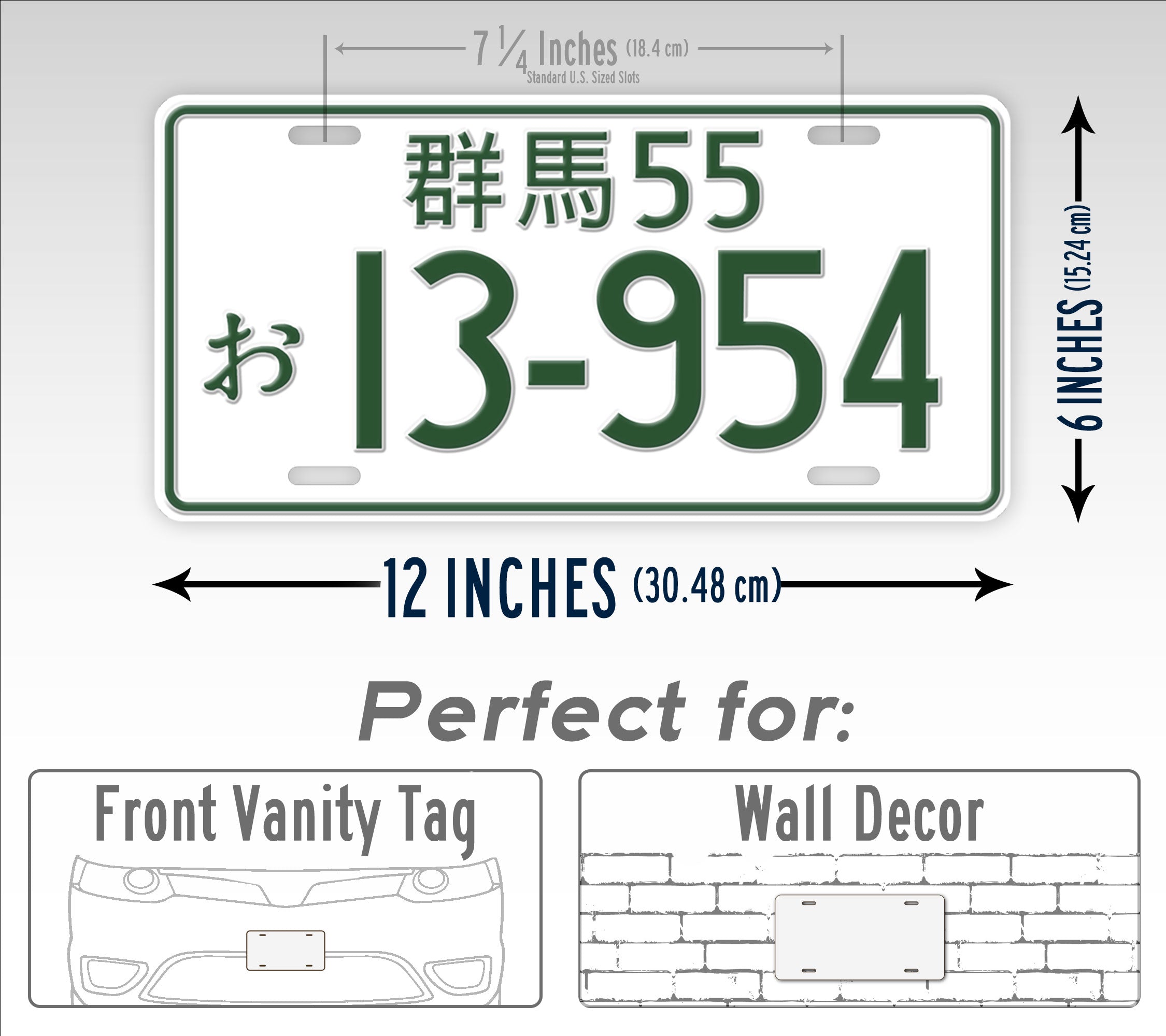 Japanese Initial D AE86 JDM License Plate I3-954