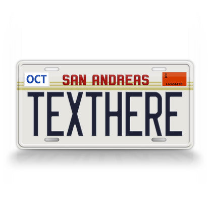 Novelty San Andreas No Sun Custom 6x12 License Plate