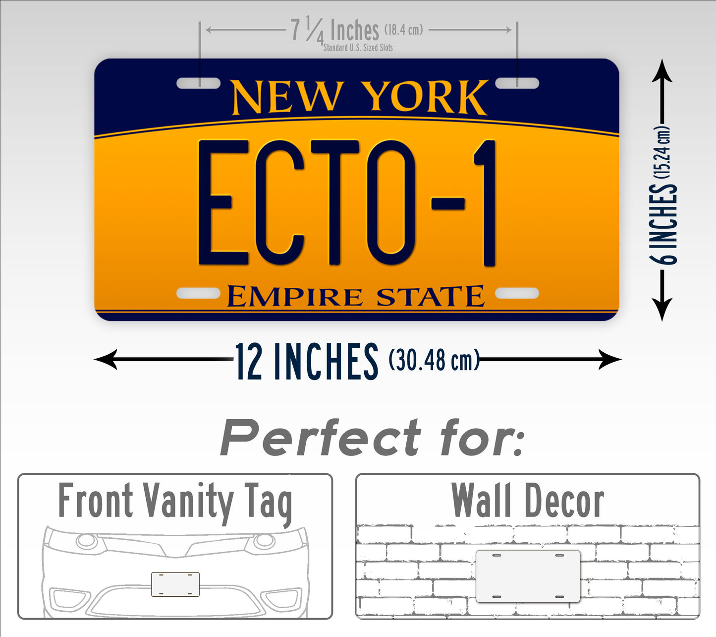 Ghost Busters Movie License Plate New York Ecto-1