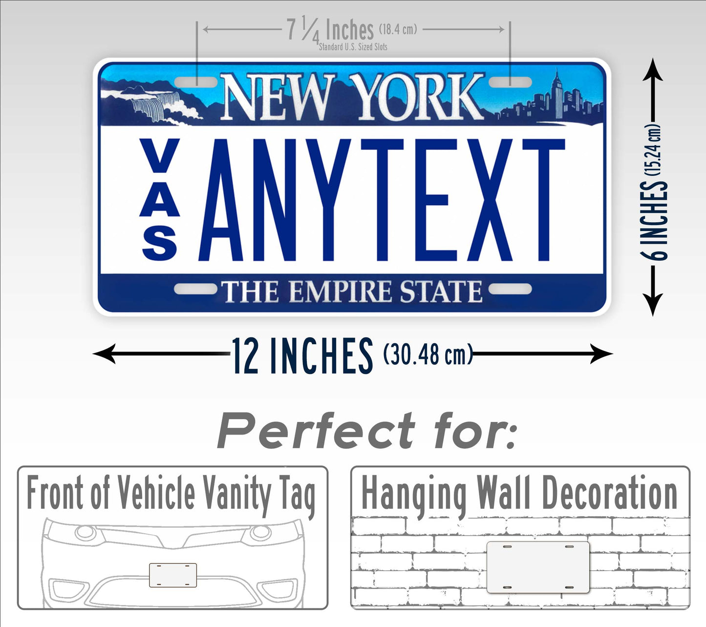 New York VAS Ambulance Replica License Plate