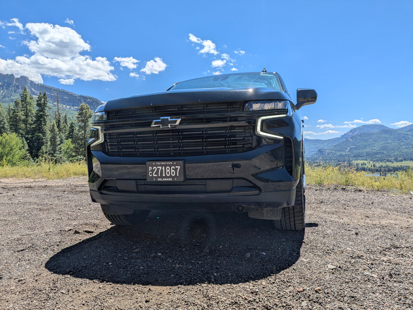 Personalized Delaware Black Reproduction License Plate