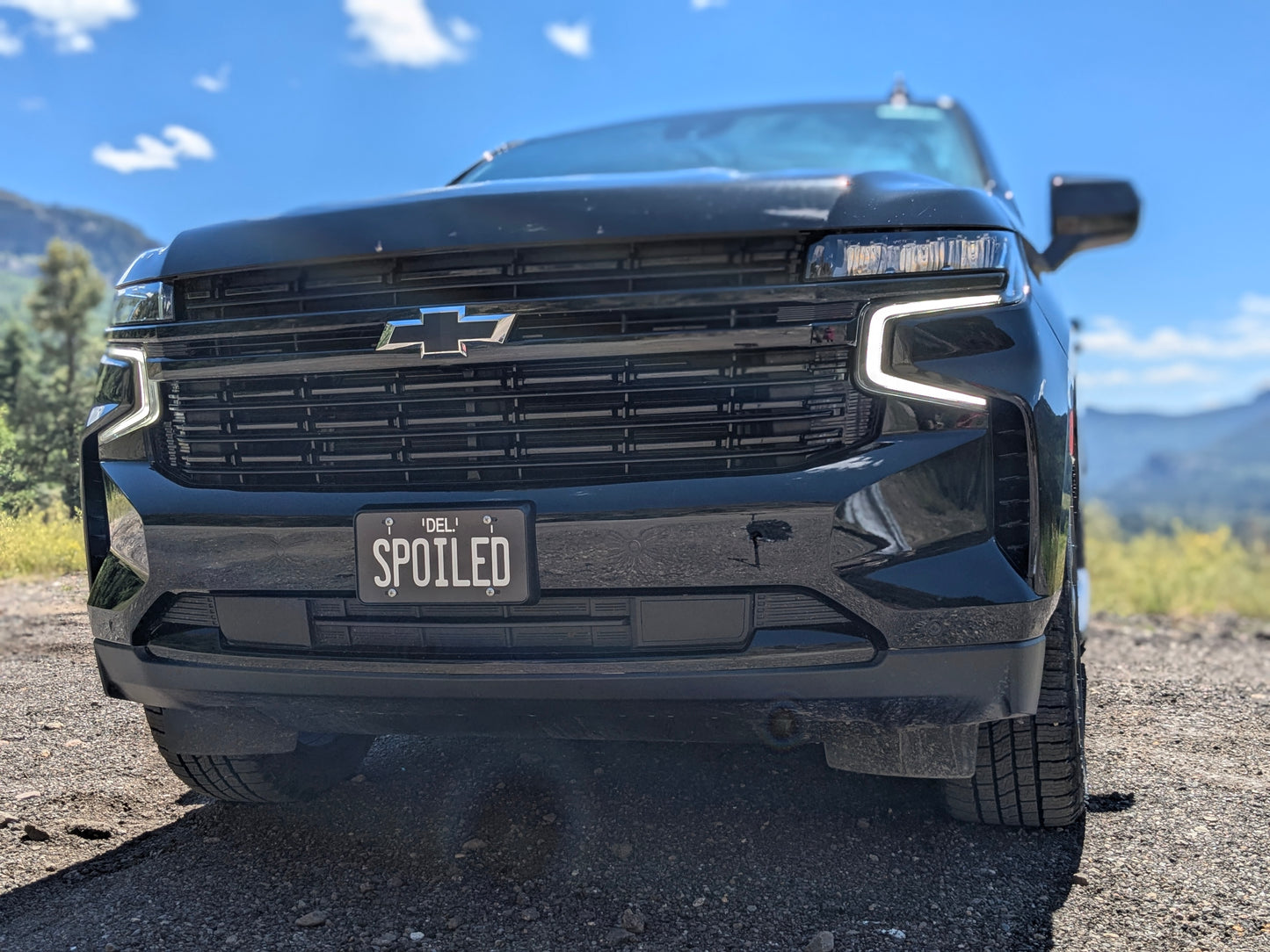 Personalized Delaware Black Reproduction License Plate