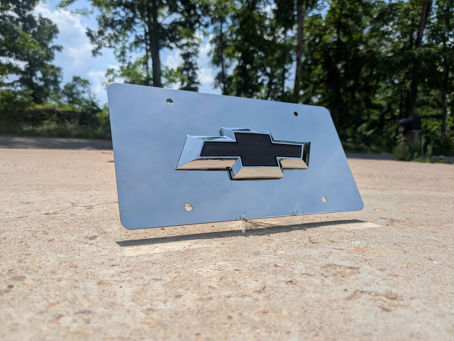Chevy Bowtie Symbol License Plate