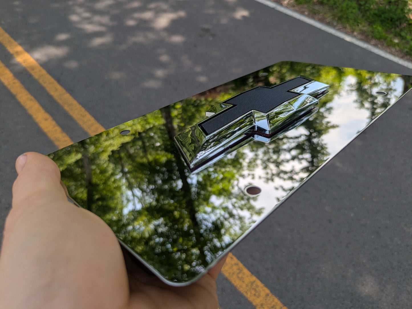 Chevy Bowtie Symbol License Plate