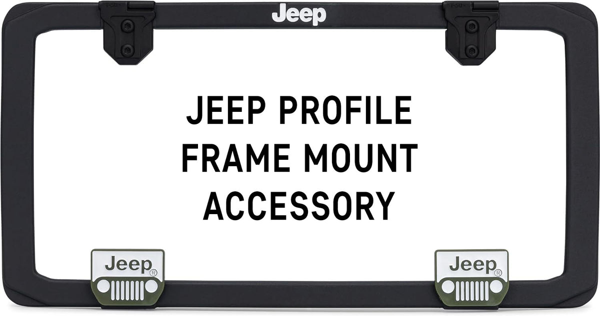 Black Jeep License Plate Frame With Duckies