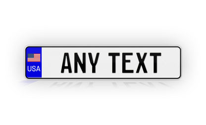 Personalized USA Euro Style License Plate