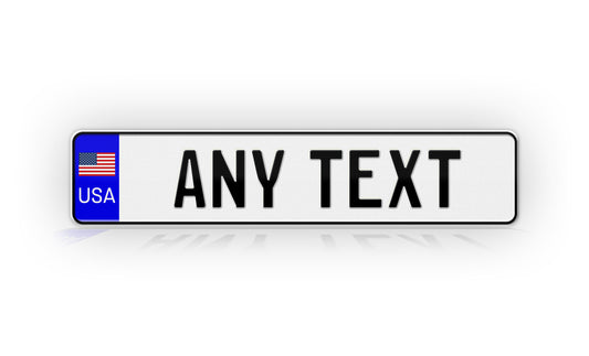 Personalized USA Euro Style License Plate