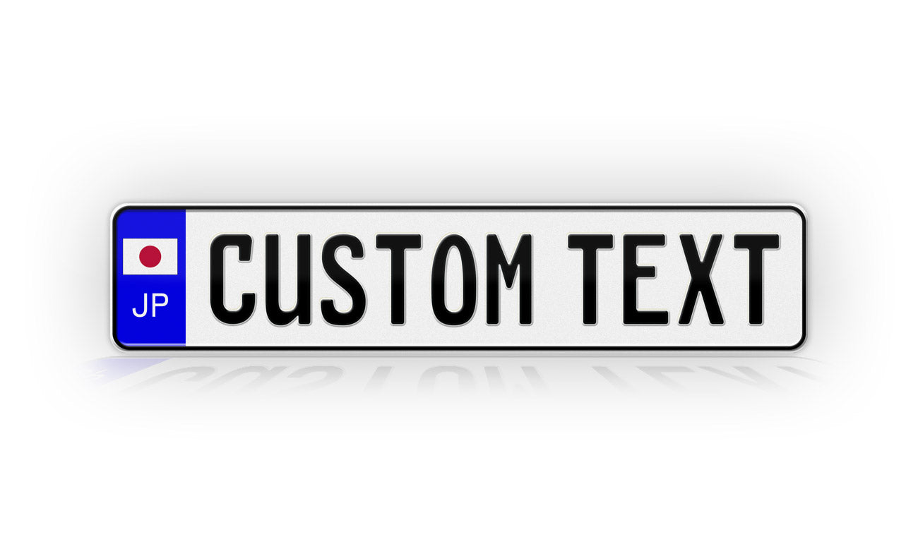 Personalized JAPAN Euro Style License Plate