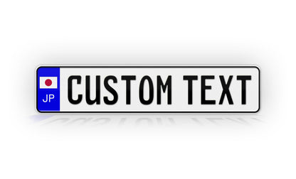 Personalized JAPAN Euro Style License Plate