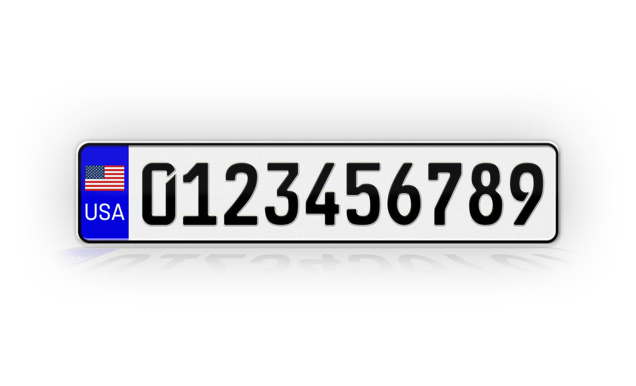 Personalized USA Euro Style License Plate