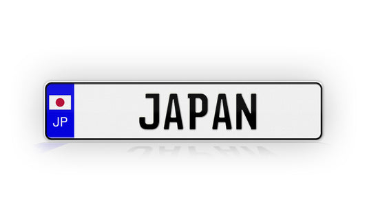 Personalized JAPAN Euro Style License Plate