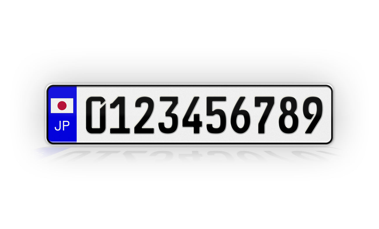 Personalized JAPAN Euro Style License Plate