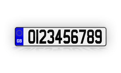 Personalized European British Style License Plate