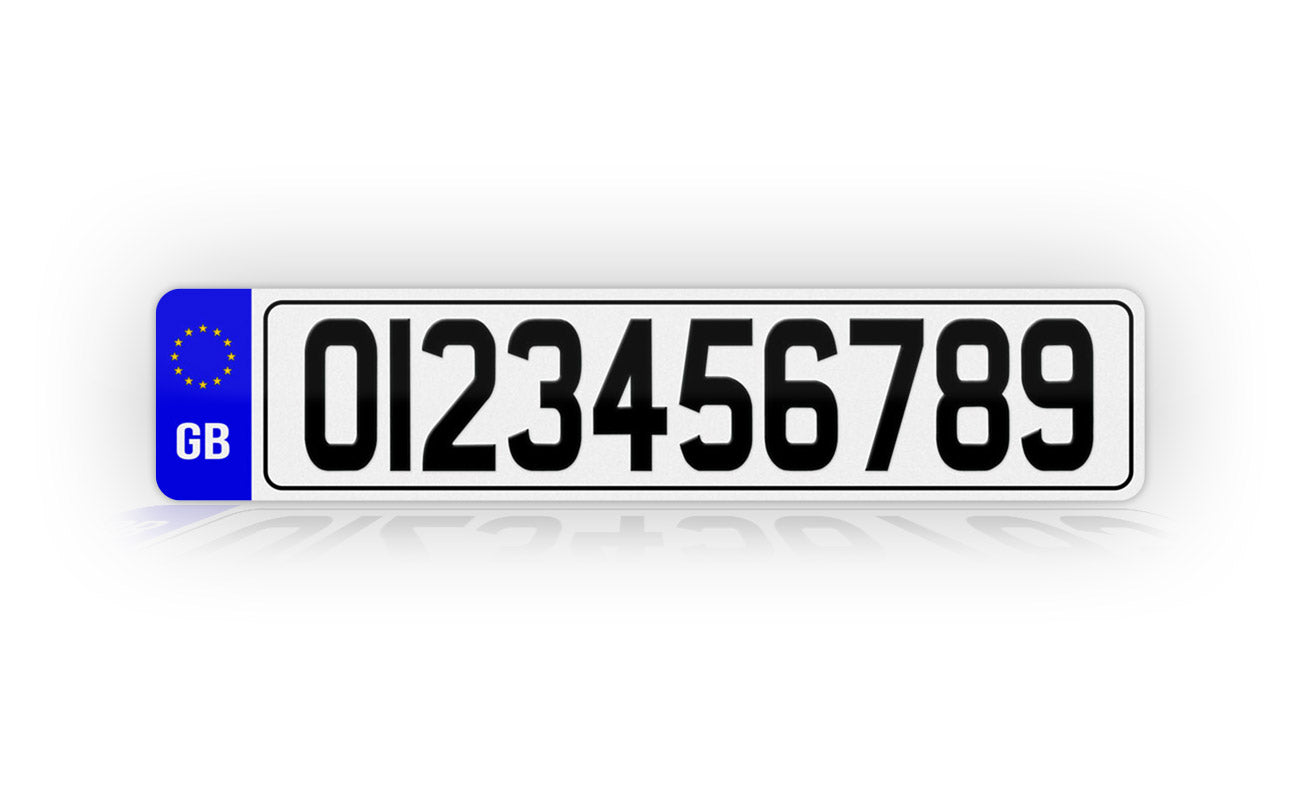 Personalized European British Style License Plate