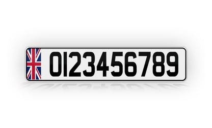 Personalized European British Style License Plate