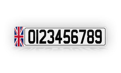 Personalized European British Style License Plate