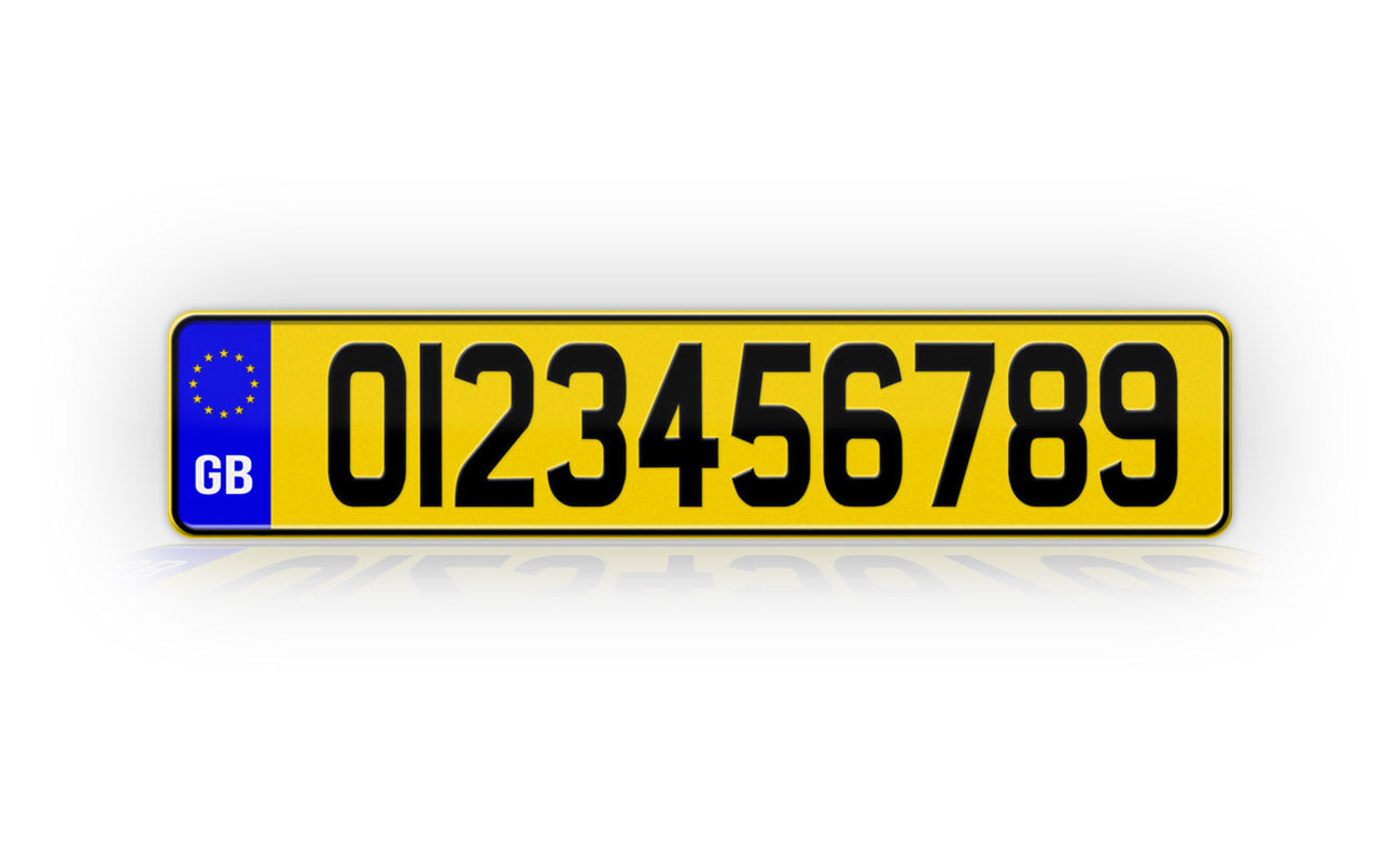 Personalized European British Style License Plate