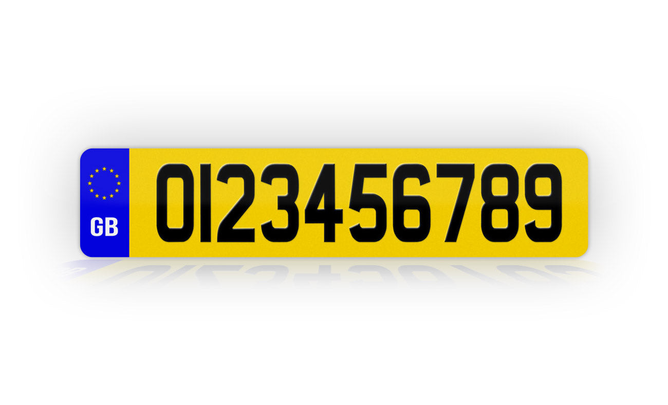Personalized European British Style License Plate
