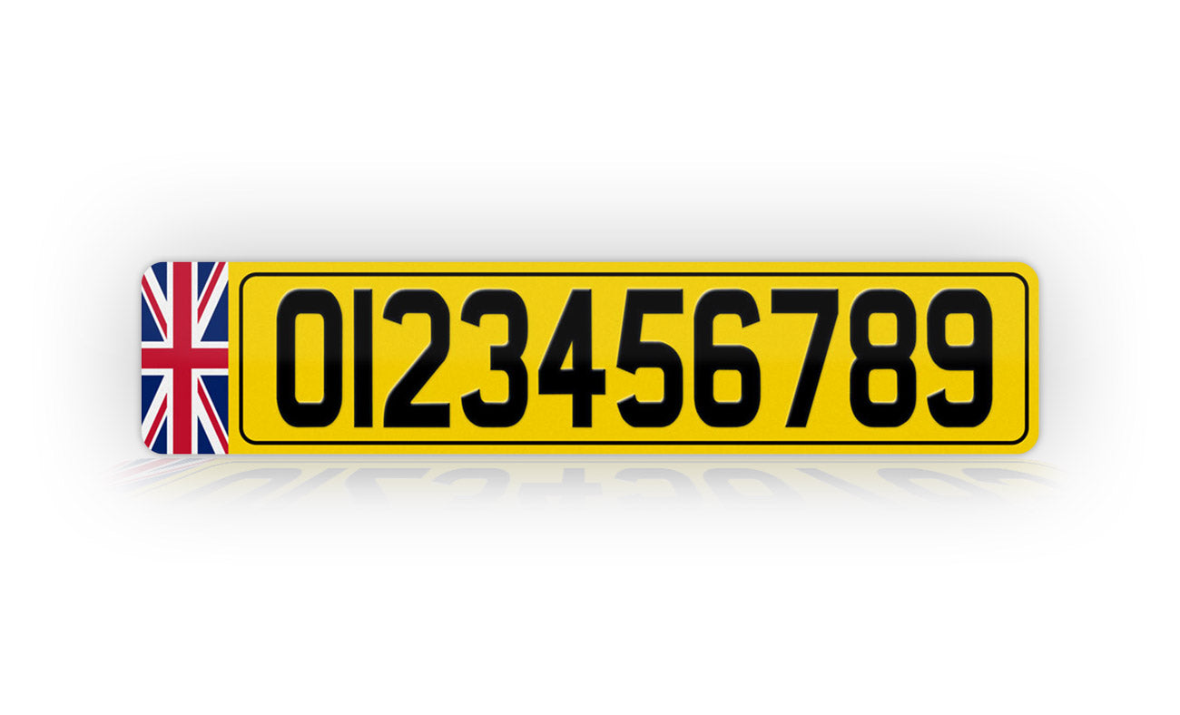 Personalized European British Style License Plate