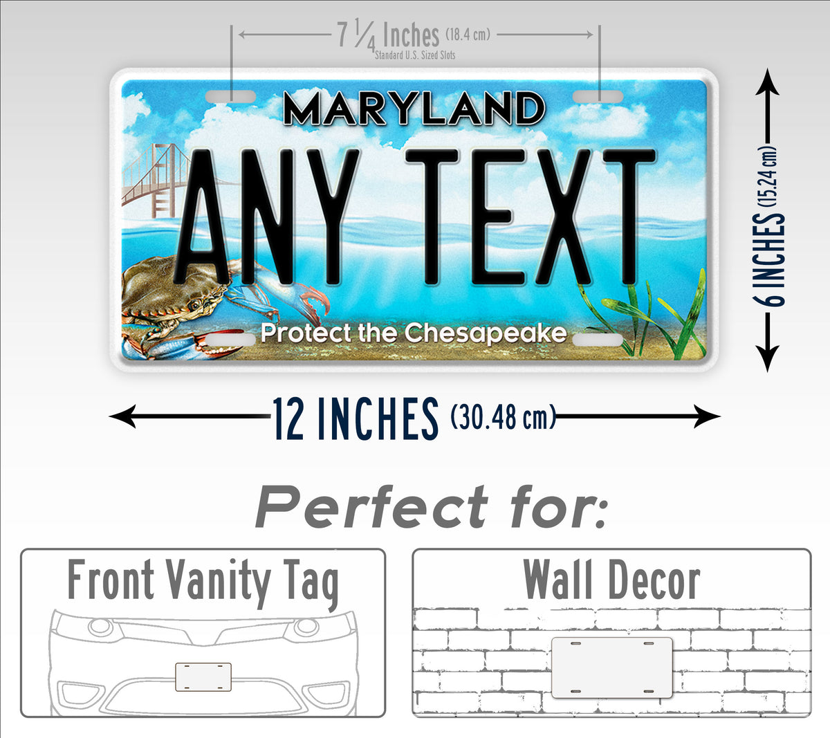 Custom Maryland Protect The Chesapeake License Plate