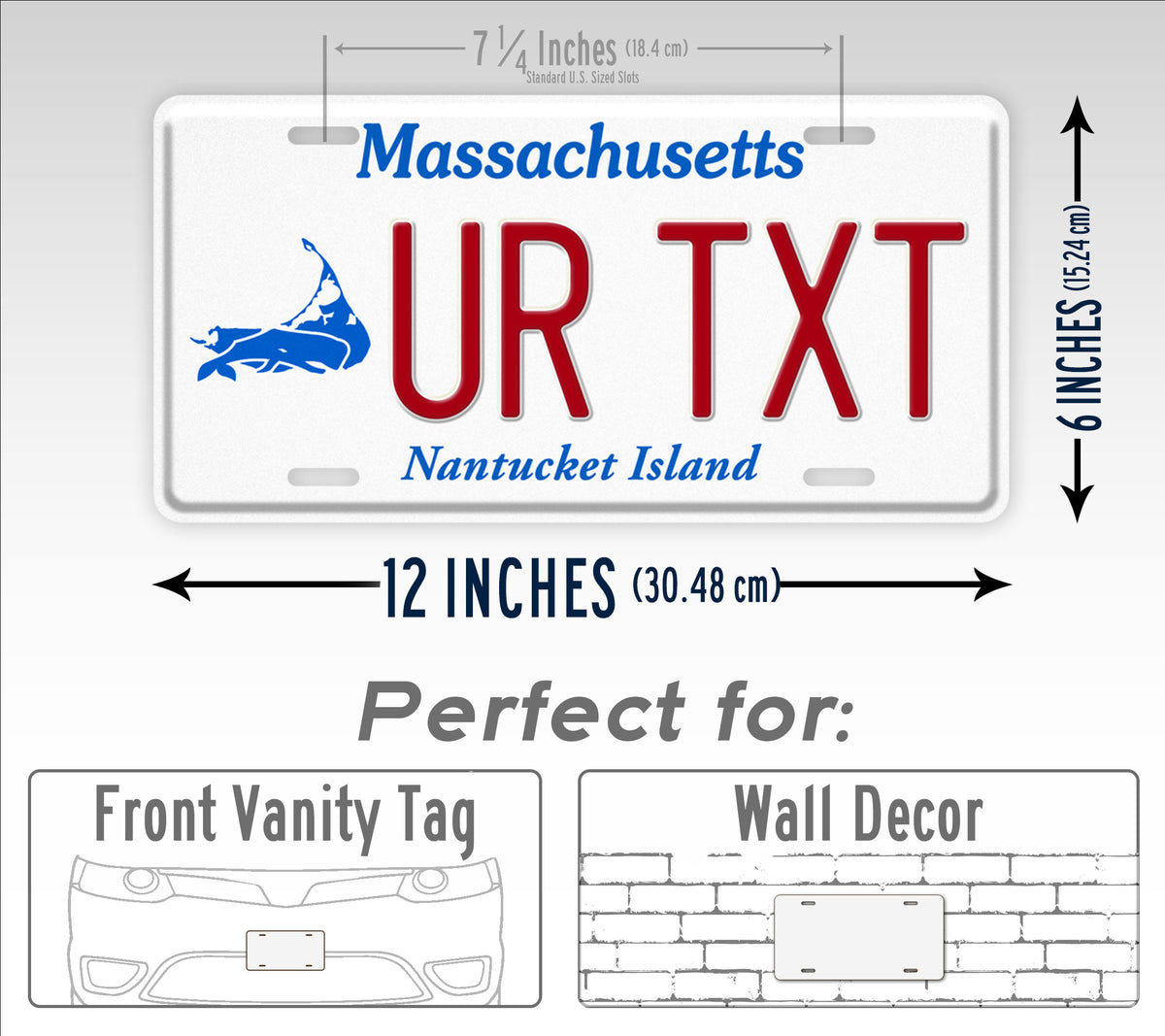 Custom Massachusetts Nantucket Island License Plate