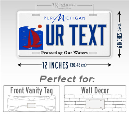Michigan Protect Our Waters State License Plate