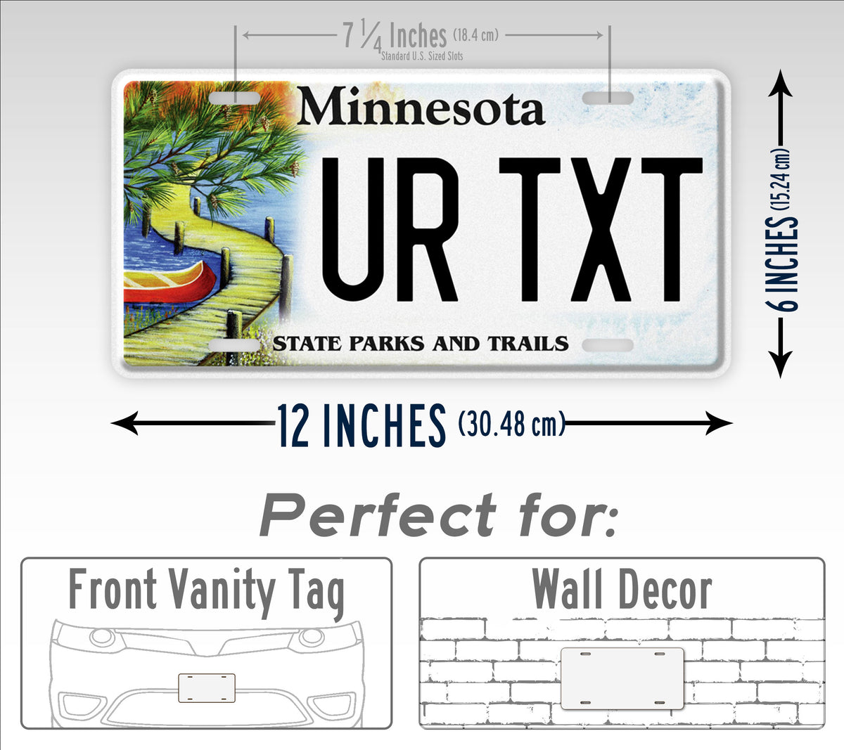 Personalized Minnesota State Parks and Trails Custom License Plate