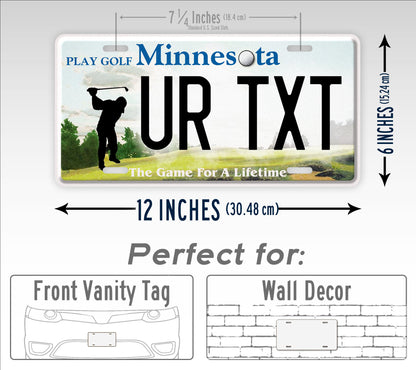 Personalized Minnesota "The Game for a Lifetime" Custom License Plate
