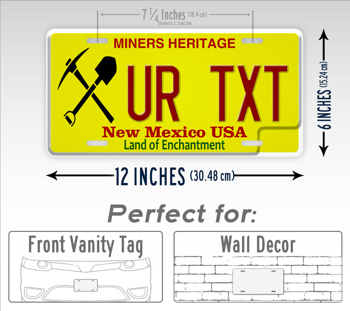 Custom New Mexico Miners Heritage 2023 License Plate