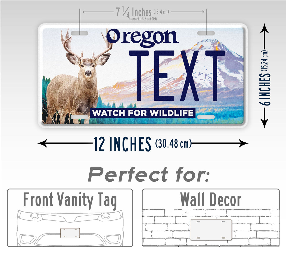 Custom Oregon Watch for Wildlife 2024 License Plate