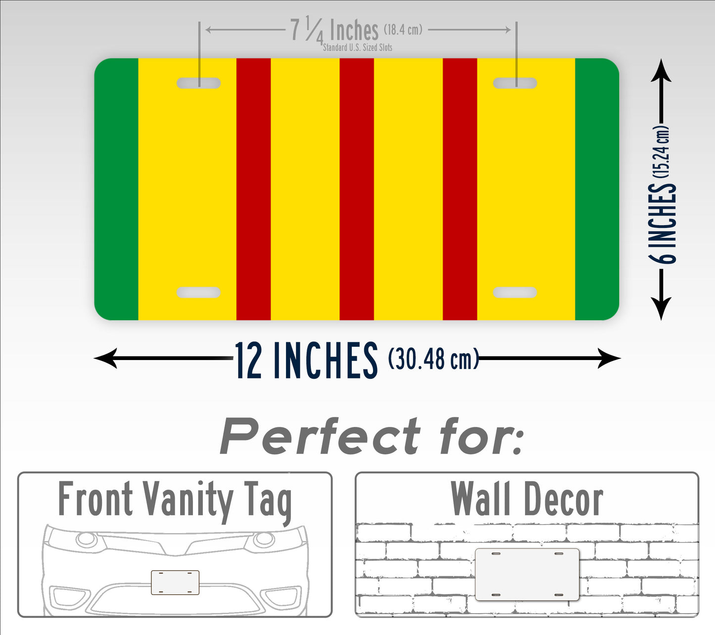 Vietnam Veteran Ribbon License Plate