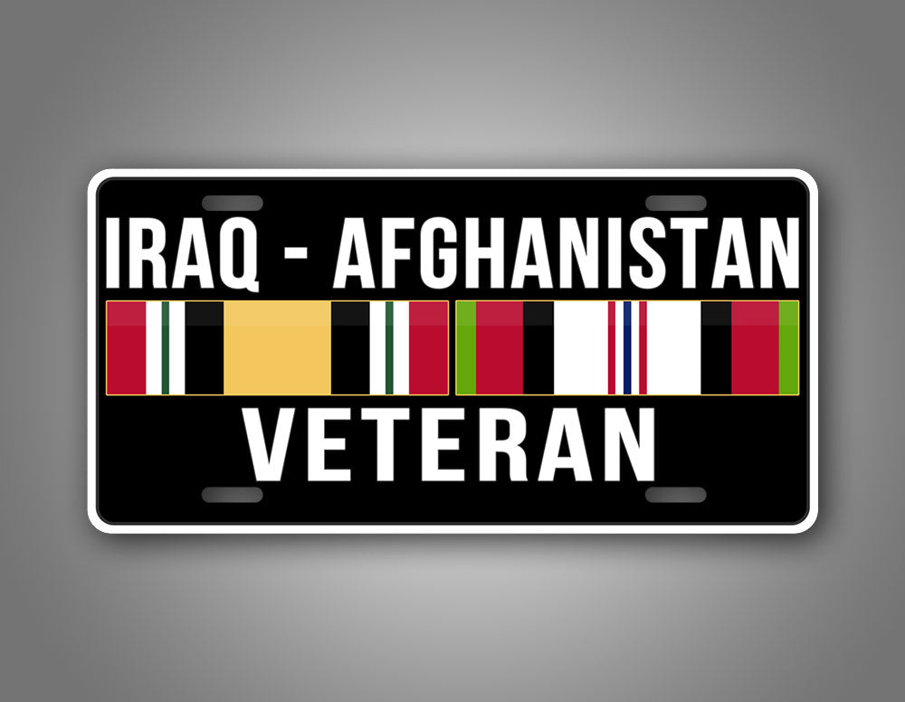 Novelty Afghanistan Iraq Veteran 6x12 License Plate