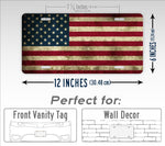 Americana United States Vintage USA Flag License Plate