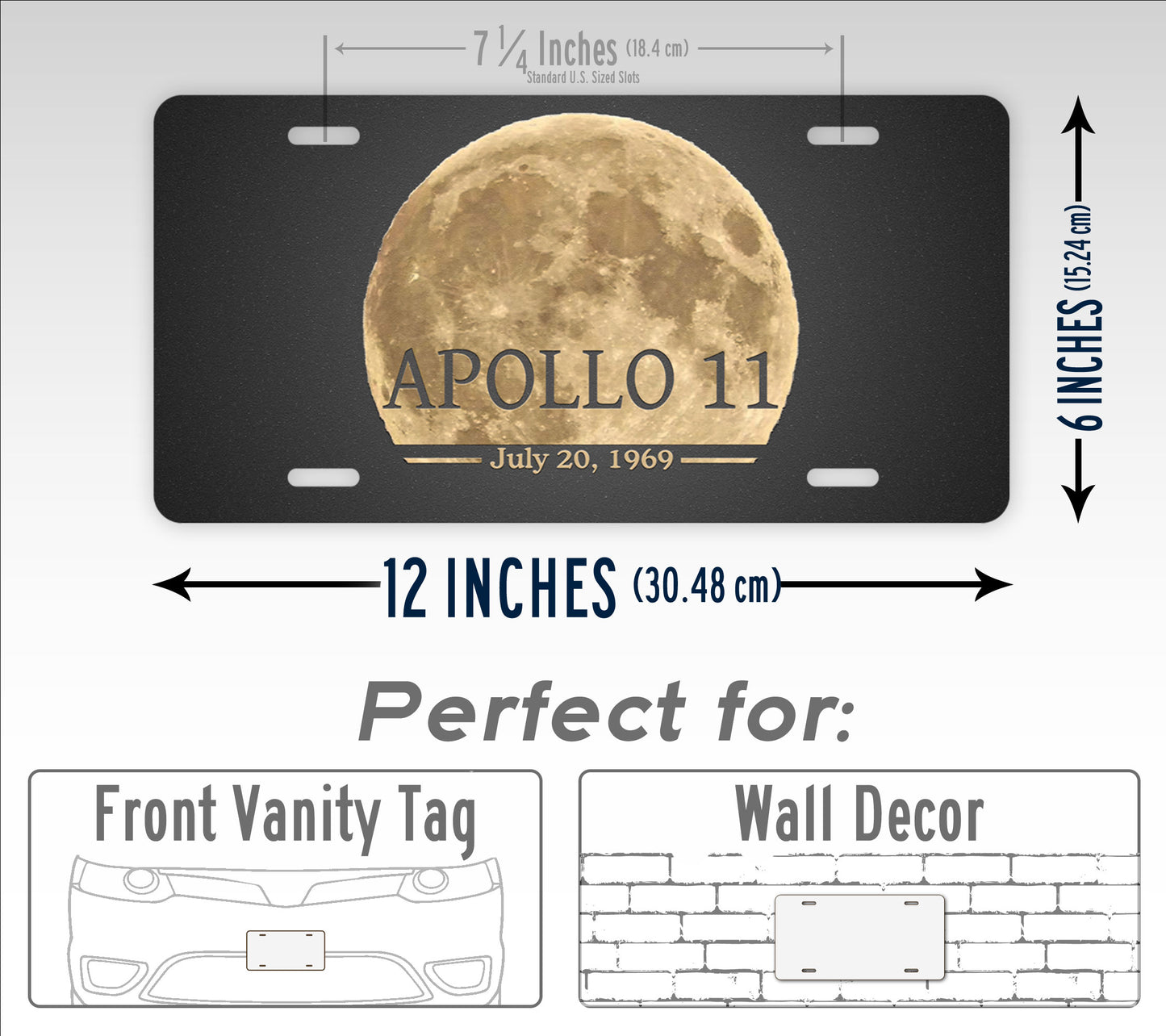 Apollo 11 Moon Landing Commemorative License Plate