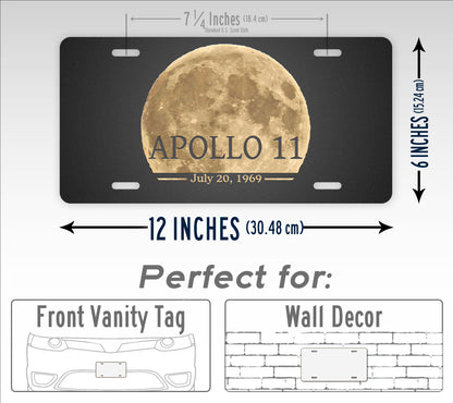 Apollo 11 Moon Landing Commemorative License Plate