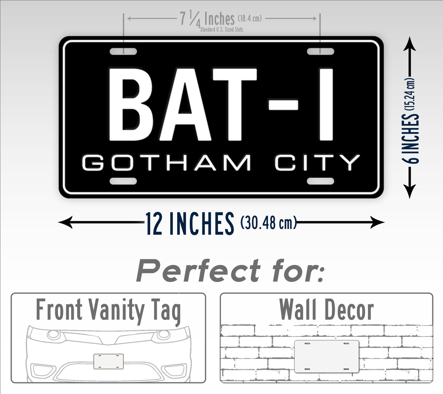 Batman BAT-1 1966 Batmobile Movie Prop License Plate