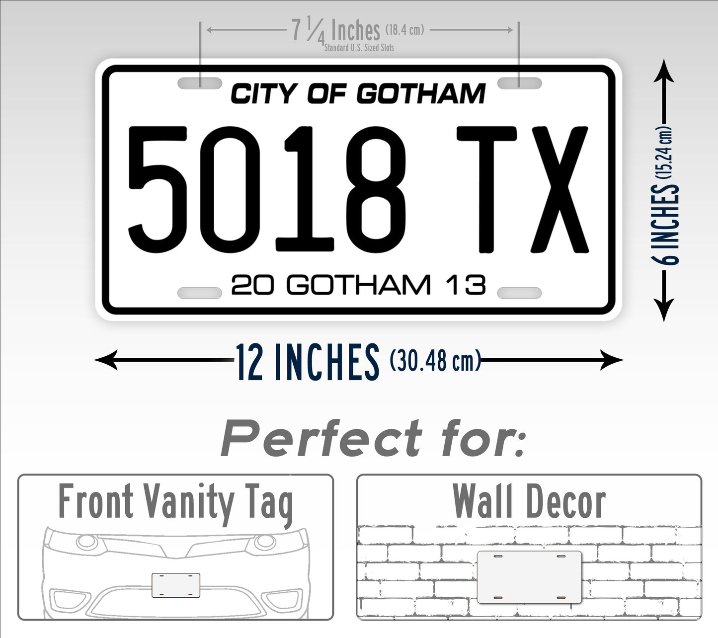 Batman Dark Night Rising Movie Prop License Plate City Of Gotham 5018