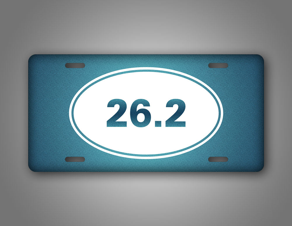 26.2 Marathon Runner License Plate