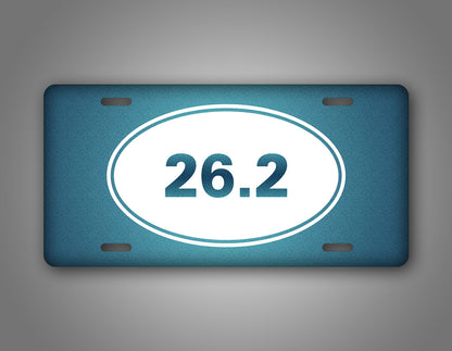 26.2 Marathon Runner License Plate