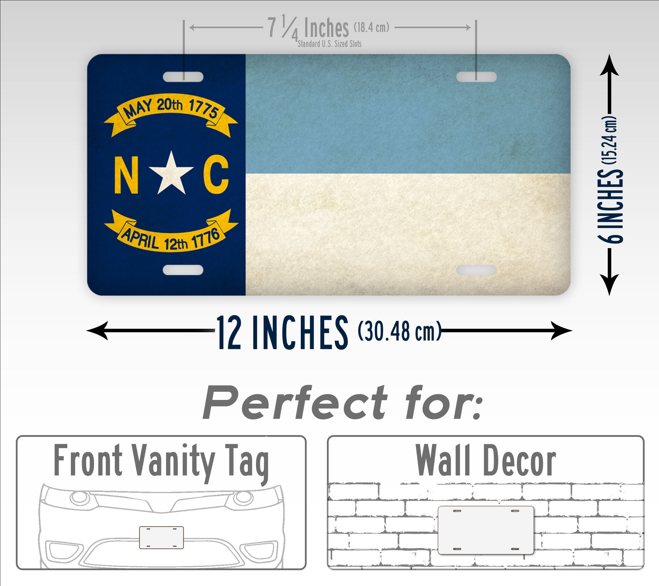 University Of North Carolina Flag License Plate