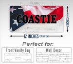 Coastie American Flag Coast Guard License Plate