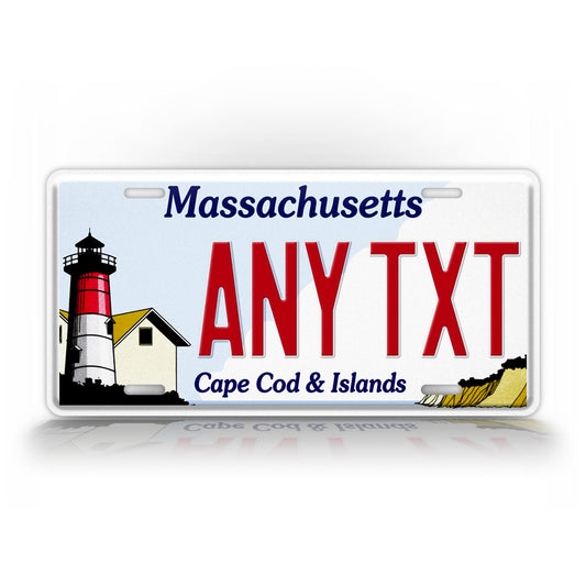 Custom Massachusetts Cape Cod & Islands Personalized License Plate