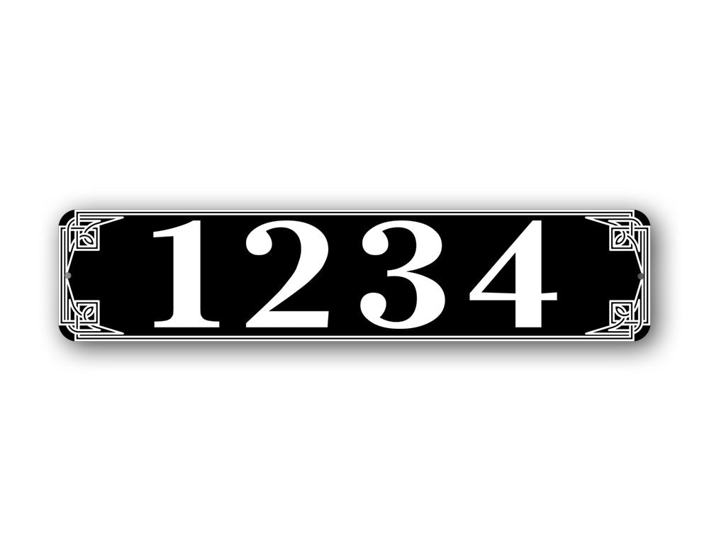 Custom Numbers Address Sign