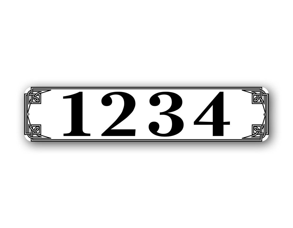 Custom Numbers Address Sign